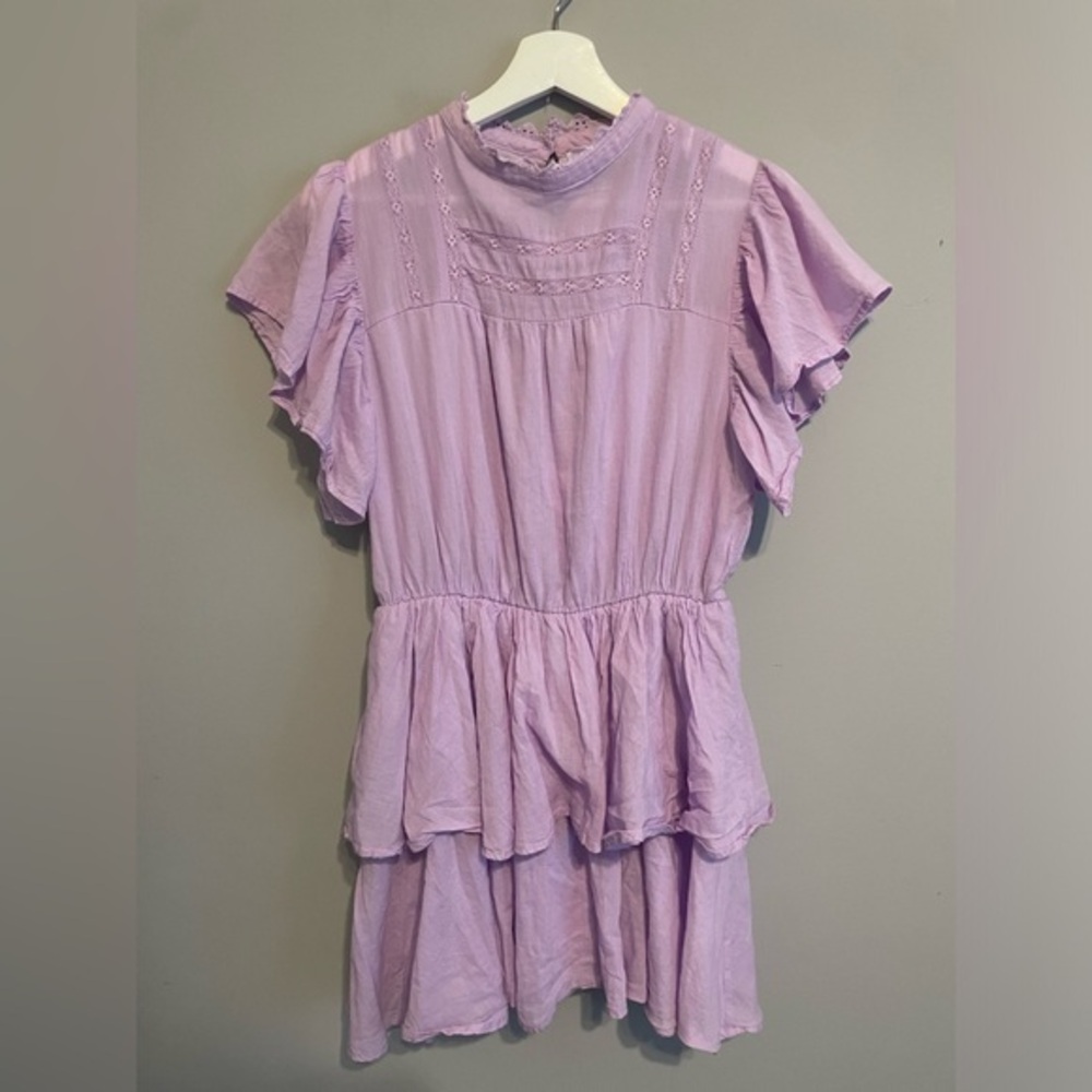 Purple lavender babydoll dress size large‎